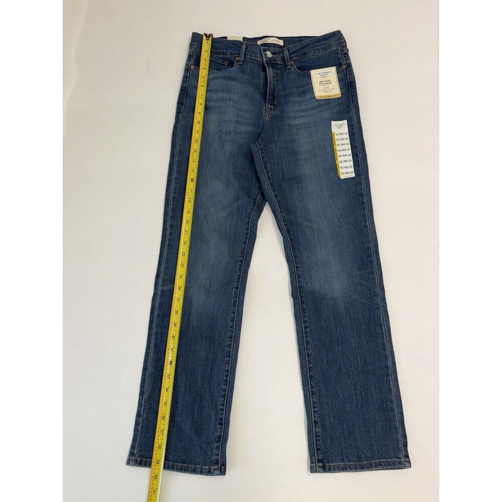 Levi Strauss Signature Gold Women’s 10S W30 L30 Mid Rise Straight Stretch Jeans - Picture 4 of 7